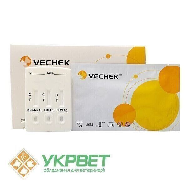 фото Экспресс-тест для обнаружения антигена парвовирусного энтерита собак (CPV Ag), VIPV-602, 10 шт 1091-0002 УкрВет