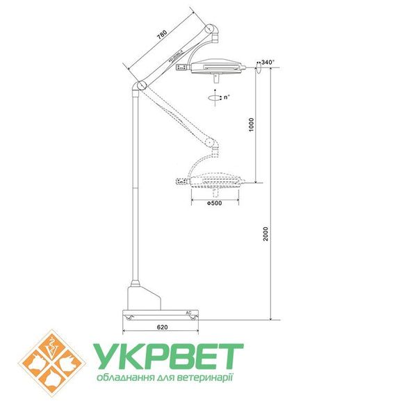 Светильник операционный KD-2036D-3 0804-1315 фото