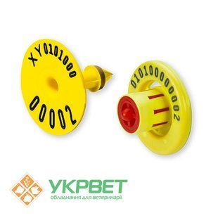 фото Бірка вушна електронна (транспондер) Flexo Tronic R27v FDX-В, Caisley 0409-1699 УкрВет