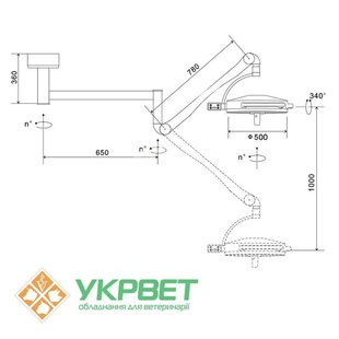 Світильник операційний KD-2036D-2 0804-1322 фото