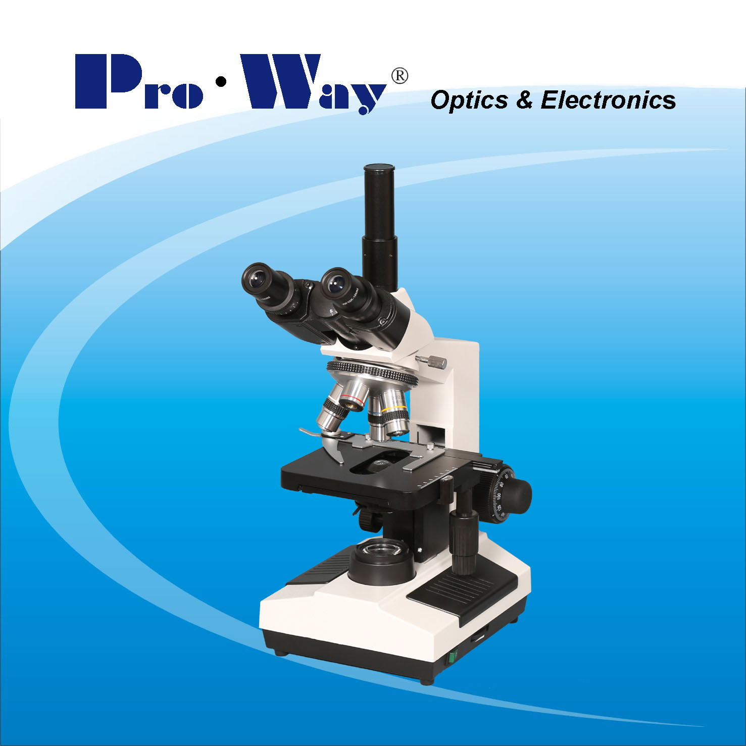 Биологический тринокулярный микроскоп ProWay XSZ-PW207T