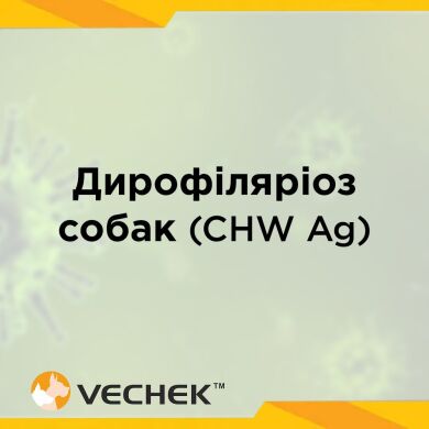 Экспресс-тест для обнаружение дирофиляриоза собак (CHW Ag), VIHW-402